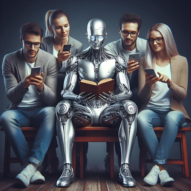 ai-generated-robot-reading-humanoid